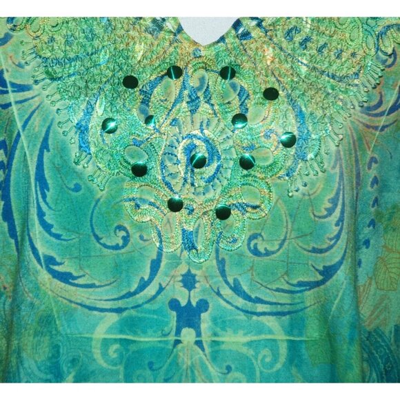 Liz & Me Collectors Series Tee Shirt Top Size 0X 14W 16W Lace Studded Whimsical - Picture 4 of 9